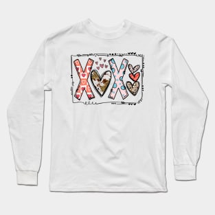 Xoxo Hearts Valentine's Day Long Sleeve T-Shirt